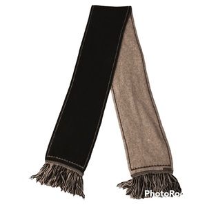 Possumdown Merino Wool/Possum Reversible Two Tone Fringe Scarf New Zealand